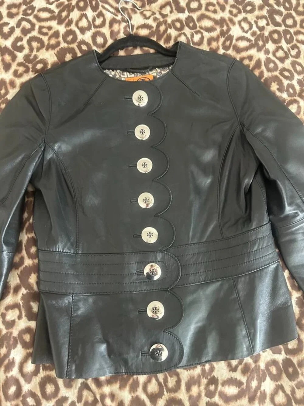Tory Burch Authentic Leather Cordelia Jacket 4